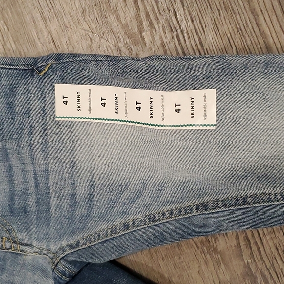 Cat & Jack Skinny Adjustable Waist Super Stetch Jeans Size 4T - Picture 2 of 4